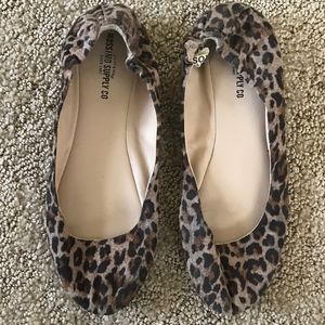 mossimo target leopard cheetah ballet flats size 7